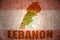 Lebanon vintage map