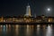 The Lebinius church in Deventer the Netherlands at night