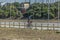 Leca da Palmeira/Porto/Portugal - 10 04 2018: View of cyclist, cycling ,on the eco pedestrian / bike path, Leca da Palmeira,