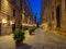 Lecce city early in the morning, traditional architecture