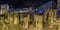 Lecce roman arena night scene and christmas lights