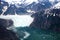 LeConte Glacier in Alaska photographed from an airplane