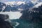 LeConte Glacier in Alaska photographed from an airplane