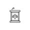 Lectern icon. Element of legal services thin line icon