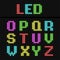 LED display alphabet