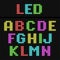 LED display alphabet