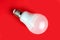 LED lamp with incandescent bulbs on the background. photography led lamp