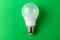 LED lamp with incandescent bulbs on the background. photography led lamp