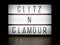 LED light box glitz and glamour sign