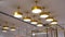 Led  light on shop ceiling in modern commercial  building