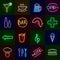 Led Lights Icons Set