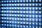 Led panel in fluorescent light close up