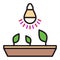 LED Phyto Grow Light vector colored icon or design element