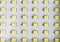 LED spotlight close-up texture background. Led technologies. Diodes background. LED flashlight