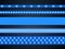 Led strip bright blue light, realistic set