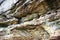 Ledge textures - yellowish craggy rock formation