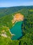 Ledinacko jezero lake at Fruska gora park in Serbia