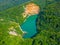 Ledinacko jezero lake at Fruska gora park in Serbia