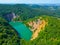 Ledinacko jezero lake at Fruska gora park in Serbia