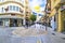 Ledras street with shops at Nicosia/Lefkosia Cyprus