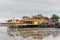 Lee Clan Jetty view during low tide and cloudy weather in George Town, Penang, Malaysia