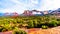 Lee Mountain, Munds Mountain and other red rock mountains surrounding the town of Sedona