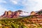 Lee Mountain, Munds Mountain and other red rock mountains surrounding the town of Sedona