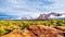 Lee Mountain, Munds Mountain and Twin Butte red rock mountains surrounding the town of Sedona