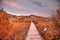 LEE VINING, CALIFORNIA, UNITED STATES - Nov 14, 2020: Boardwalk Path at Mono Lake County Park