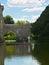 Leeds Castle. Punting on the moat.. Kent UK