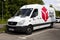 LEEDS, UK - 20 AUGUST 2015. A Large Parked DPD Logistics Delivery Van