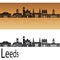 Leeds V2 skyline in orange