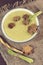 Leek Soup Potatoes Cream Hygge Culinary Stars Creamy Croutons Garnish Cooking Cuisine Vegetable Vegetarian