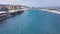 Lefkada city sea boats sea background greece