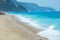 Lefkada coast summer beach (Greece)