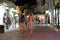 Lefkas, Greece, September 2018, Night view of tourists going around Lefkada town