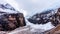 Lefroy and Victoria Mountain viewed from the top of the Trail to the Plain of Six Glaciers