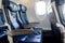 Left armchairs in built-in chairs Aircraft Cabin Economy class