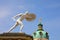 The Left Guard Statue on the Main Gate of Charlottenburg Palace Schloss Charlottenburg, Berlin, Germany Deutschland