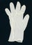 left hand disposable latex glove