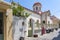 The left side of the Agia Varvara Church in the Old Town of Rethymno, Crete, Greece