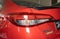 Left Taillight or Tail Lamp of Red Toyota Yaris Ativ 2020 Car in Showroom