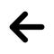 Leftwards arrow black glyph ui icon