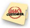 Legacy Customer Words Stamped Folder Loyal Buyer Client File