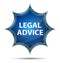 Legal Advice magical glassy sunburst blue button