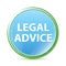 Legal Advice natural aqua cyan blue round button