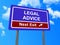 Legal advice next exit sign