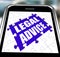 Legal Advice Smartphone Shows Online Lawyer