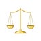 legal balance scale cartoon vector illustration