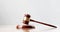 Legal Concept: judge& x27;s gavel hammer as a symbol of law and order